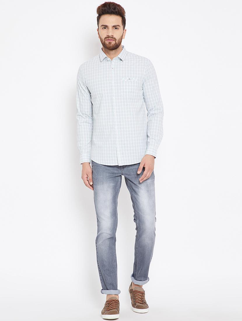 grey denim washed jeans - 15676044 - Zoom Image - 4