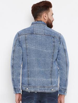 blue denim jacket - 15676061 - Standard Image - 4
