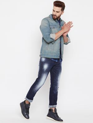 light blue denim jacket - 15676063 - Standard Image - 4
