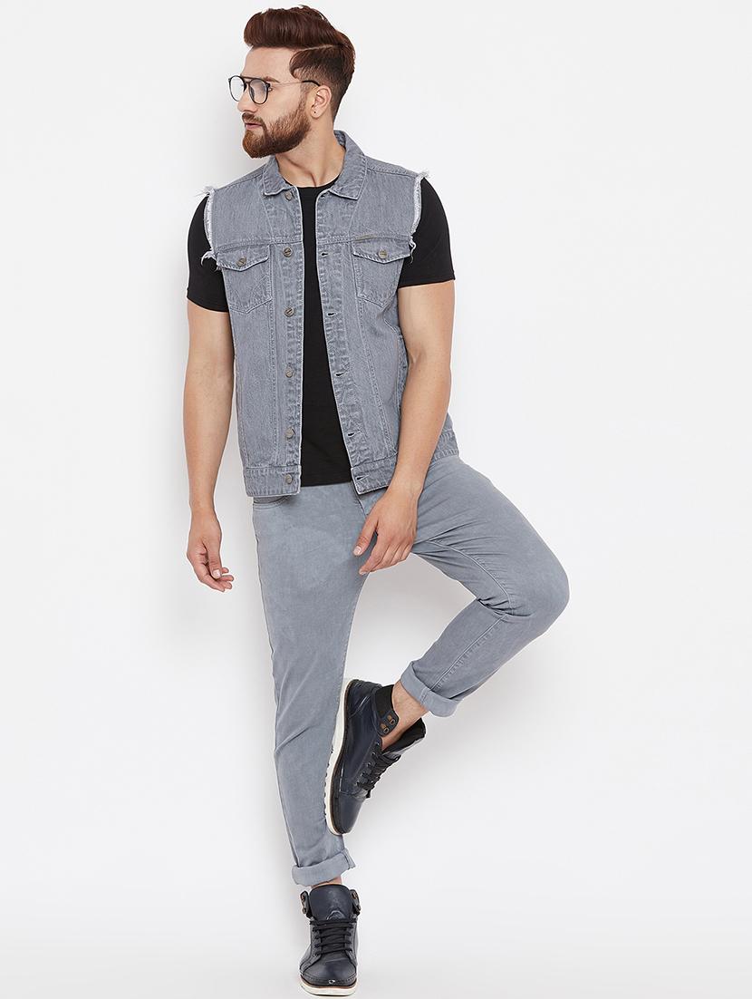 grey denim jacket - 15676065 - Zoom Image - 4