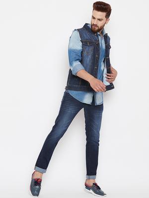 blue denim jacket - 15676066 - Standard Image - 4