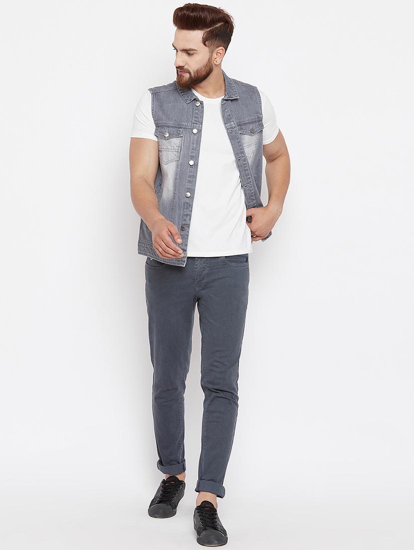 grey denim jacket - 15676067 - Zoom Image - 4