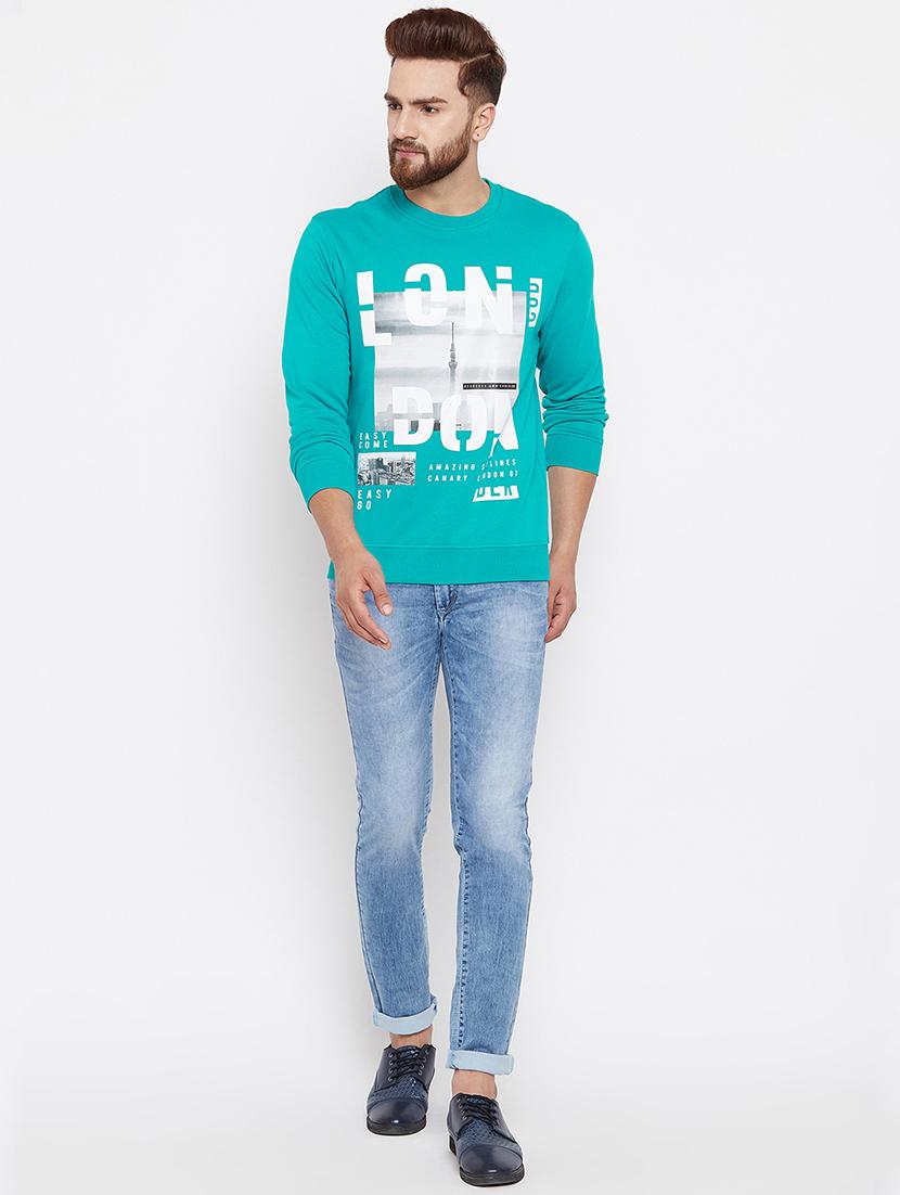 blue cotton sweatshirt - 15676131 - Zoom Image - 4