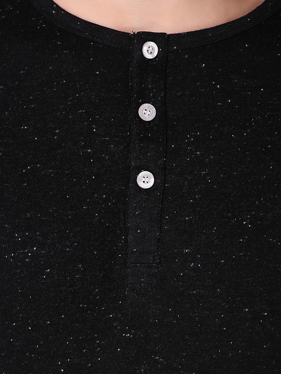 black cotton t-shirt - 15676133 - Zoom Image - 4