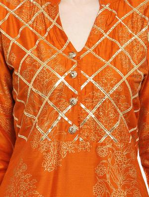gotta work foil print kurta - 15676232 - Standard Image - 4