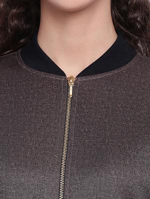 zip detail bomber jacket - 15679688 - Standard Image - 4