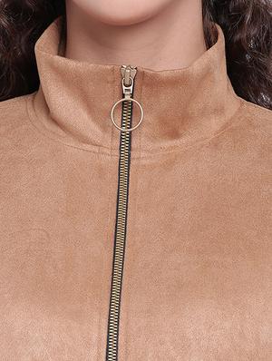 zip detail mock neck bomber jacket - 15679689 - Standard Image - 4