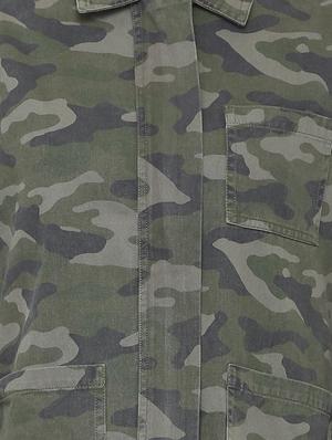 slogan print pocket patch military jacket - 15680682 - Standard Image - 4