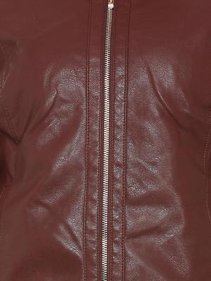quilted detail leatherette jacket - 15680683 - Standard Image - 4