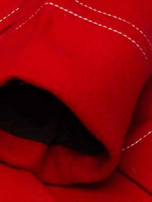 red wool trench coat - 15680793 - Standard Image - 4