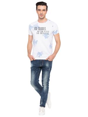 white cotton all over print t-shirt - 15691670 - Standard Image - 4
