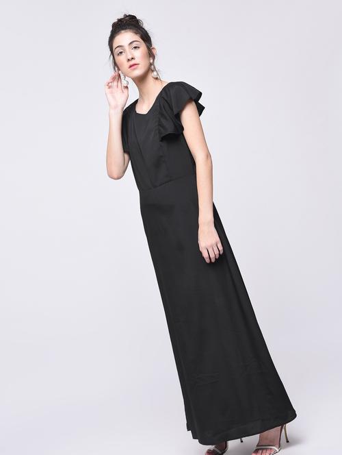 flutter sleeved maxi dress - 15692002 - Standard Image - 1