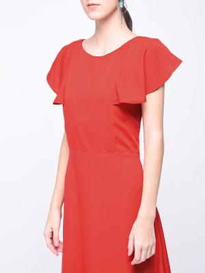 flutter sleeved maxi dress - 15692003 - Standard Image - 4