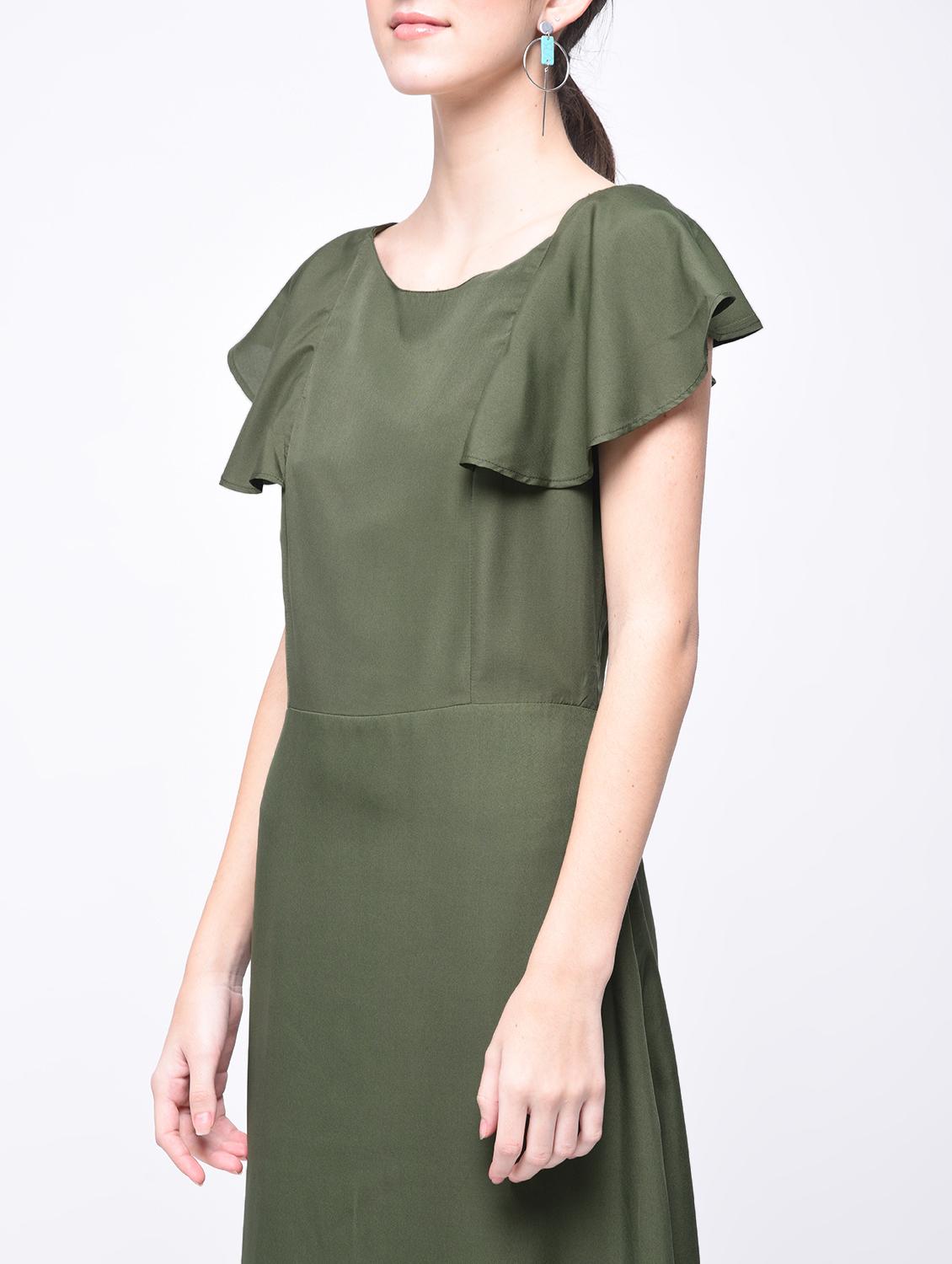 flutter sleeved maxi dress - 15692004 - Zoom Image - 4