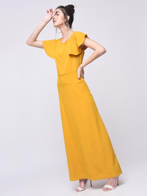 flutter sleeved maxi dress - 15692005 - Standard Image - 1