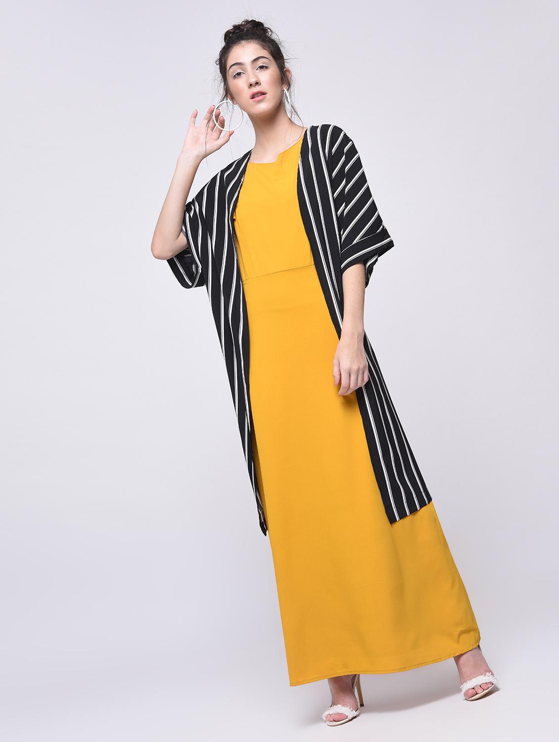 flutter sleeved maxi dress - 15692005 - Zoom Image - 4