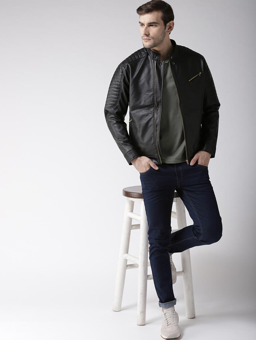 black leather biker jacket - 15692444 - Zoom Image - 4