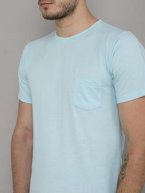 blue cotton pocket t-shirt - 15692507 - Standard Image - 4