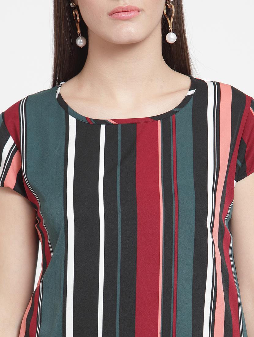 striped cap sleeved top - 15692805 - Zoom Image - 4