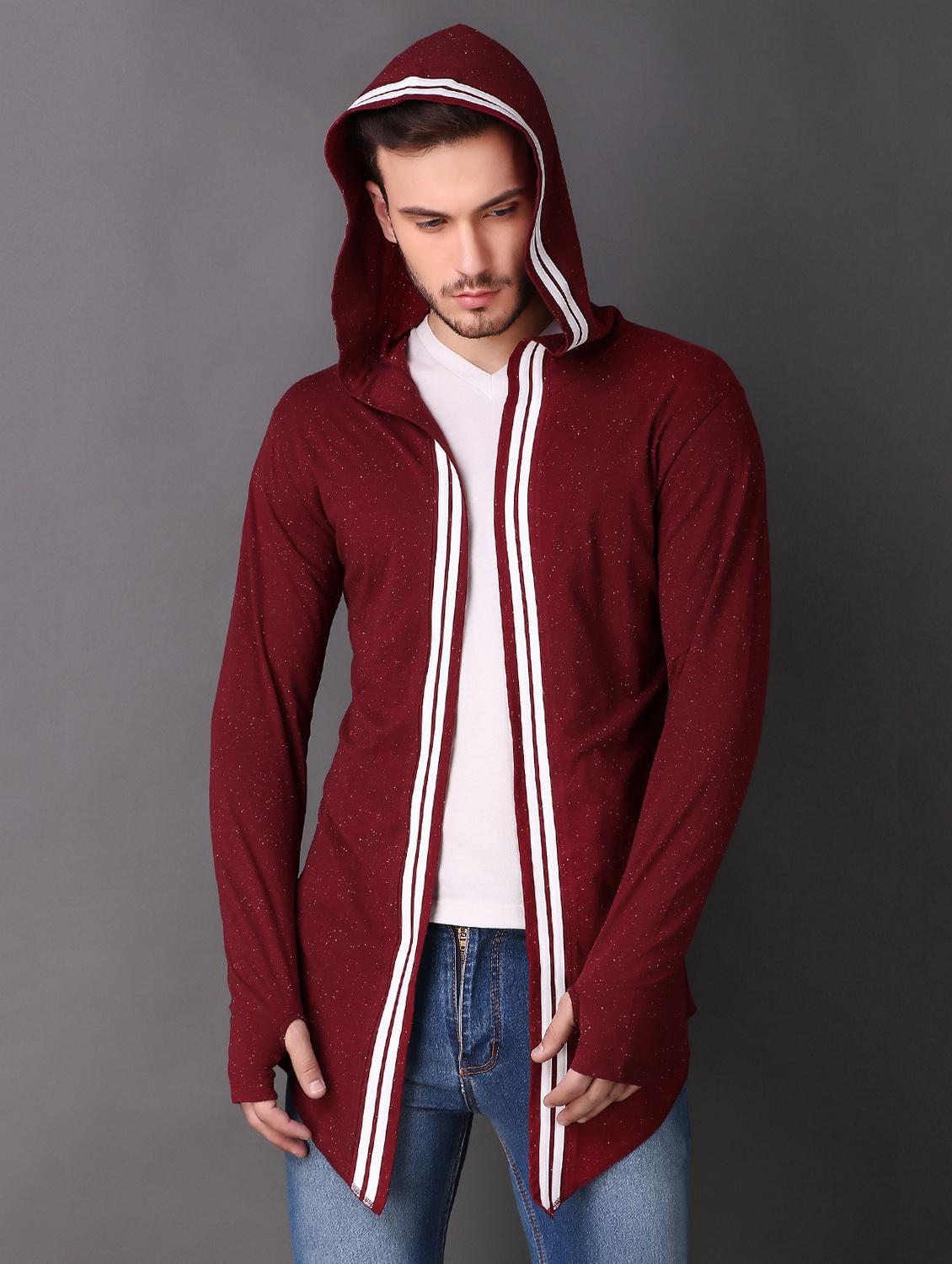maroon cotton shrug - 15693211 - Zoom Image - 4