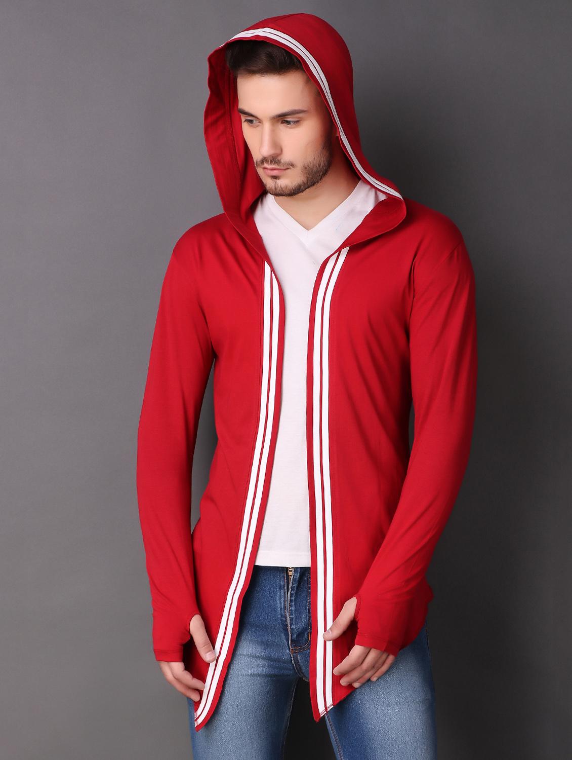 red cotton shrug - 15693215 - Zoom Image - 4