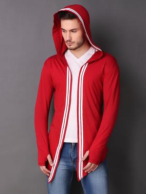 red cotton shrug - 15693216 - Standard Image - 4