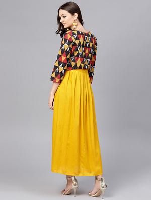 flared geometrical dress - 15696082 - Standard Image - 4