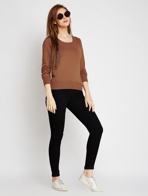 Walnut brown woolen pullover - 15698002 - Standard Image - 4