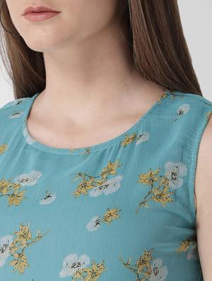 floral self tie belted maxi dress - 15698681 - Standard Image - 4