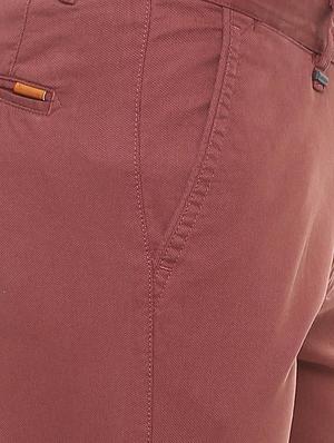 red cotton blend chinos - 15699186 - Standard Image - 4