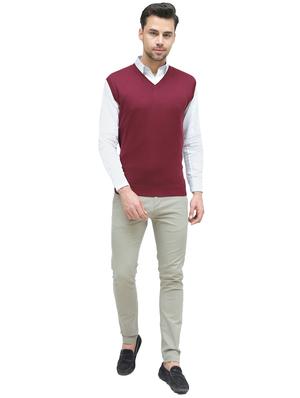 maroon cotton pullover - 15699784 - Standard Image - 4