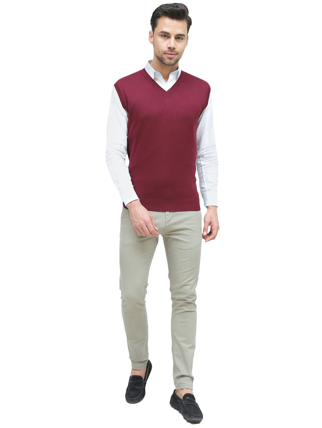 maroon cotton pullover - 15699784 - Zoom Image - 4