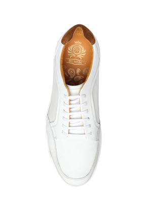 white leather lace up sneakers - 15699933 - Standard Image - 4