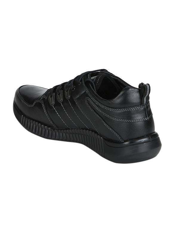 black leather lace up shoes - 15700332 - Zoom Image - 4