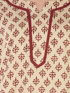 Straight printed kurta - 15702213 - Standard Image - 4