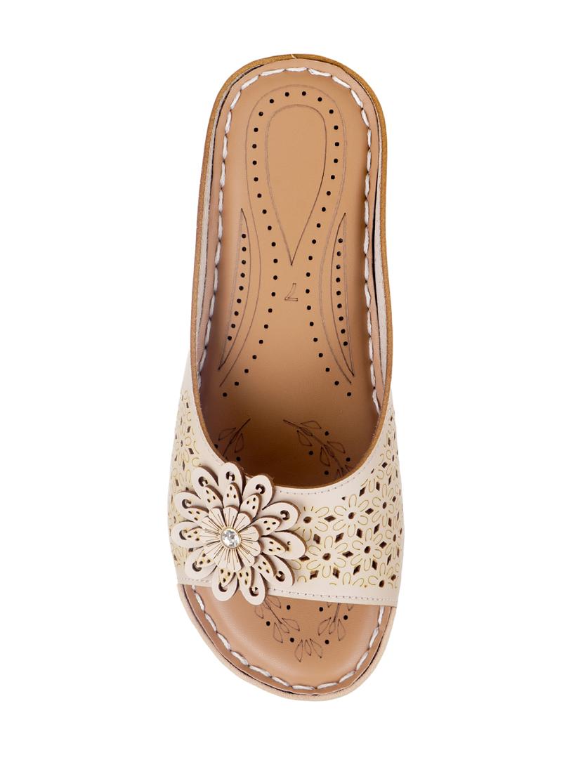 beige slip on sandal - 15704288 - Zoom Image - 4