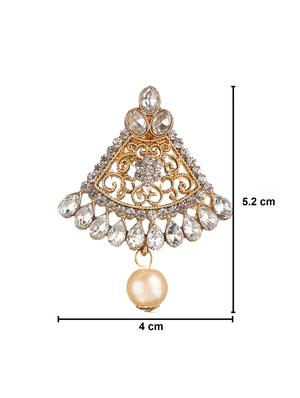 gold plated drop earring - 15706212 - Standard Image - 4