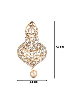 gold plated drop earring - 15706213 - Standard Image - 4
