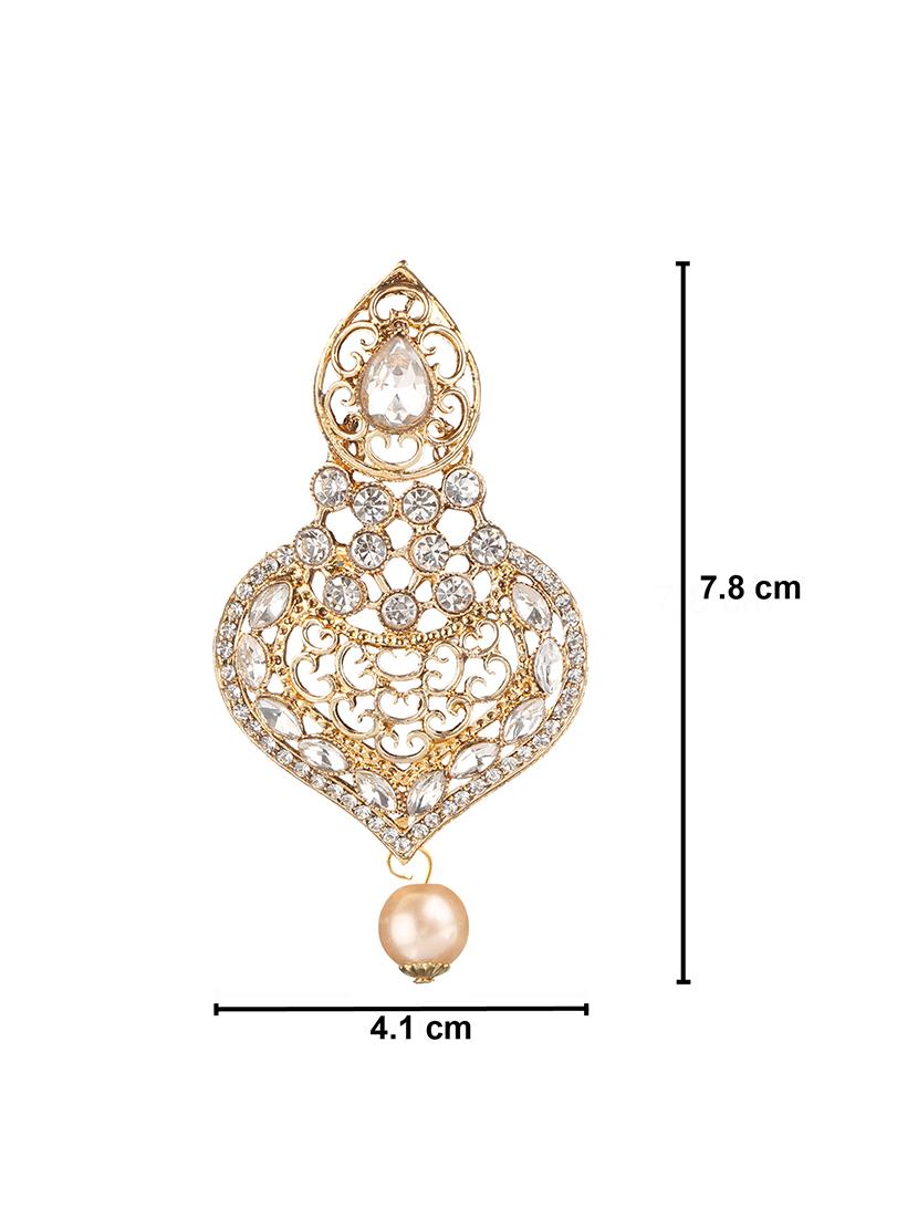 gold plated drop earring - 15706213 - Zoom Image - 4