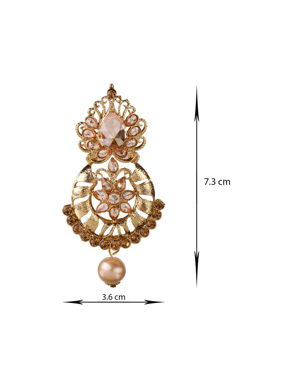 gold tone drop earrings - 15706257 - Zoom Image - 4
