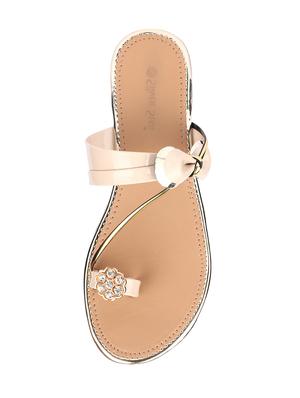 beige one toe sandals - 15706505 - Standard Image - 4