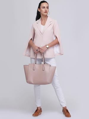 slit sleeved striped blazer - 15706667 - Standard Image - 4