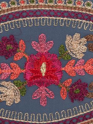 blue cotton polyester blend box clutch - 15706685 - Standard Image - 4