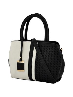 black leatherette (pu) regular handbag - 15707097 - Standard Image - 4