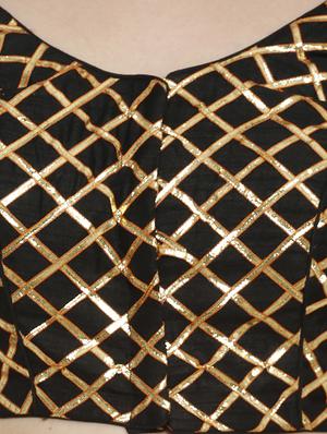 Gota patti blouse with drawstring - 15707934 - Standard Image - 4