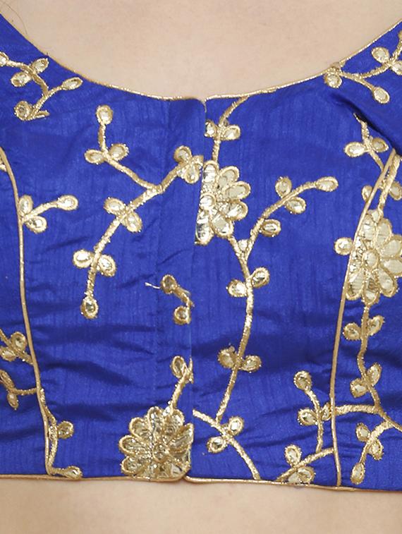 Gota patti blouse with drawstring - 15707936 - Zoom Image - 4