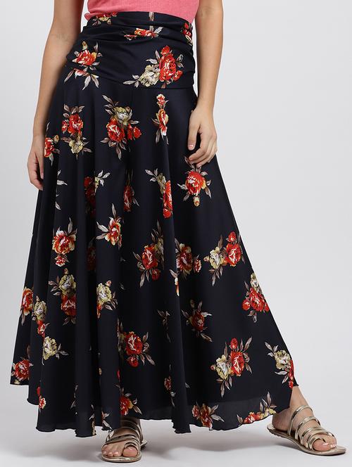 Floral high rise flared palazzo - 15708385 - Very Small Image - 1