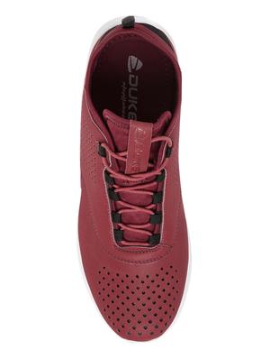 maroon leatherette lace up shoes - 15708413 - Standard Image - 4