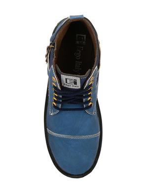blue leatherette high ankle boots - 15708978 - Standard Image - 4