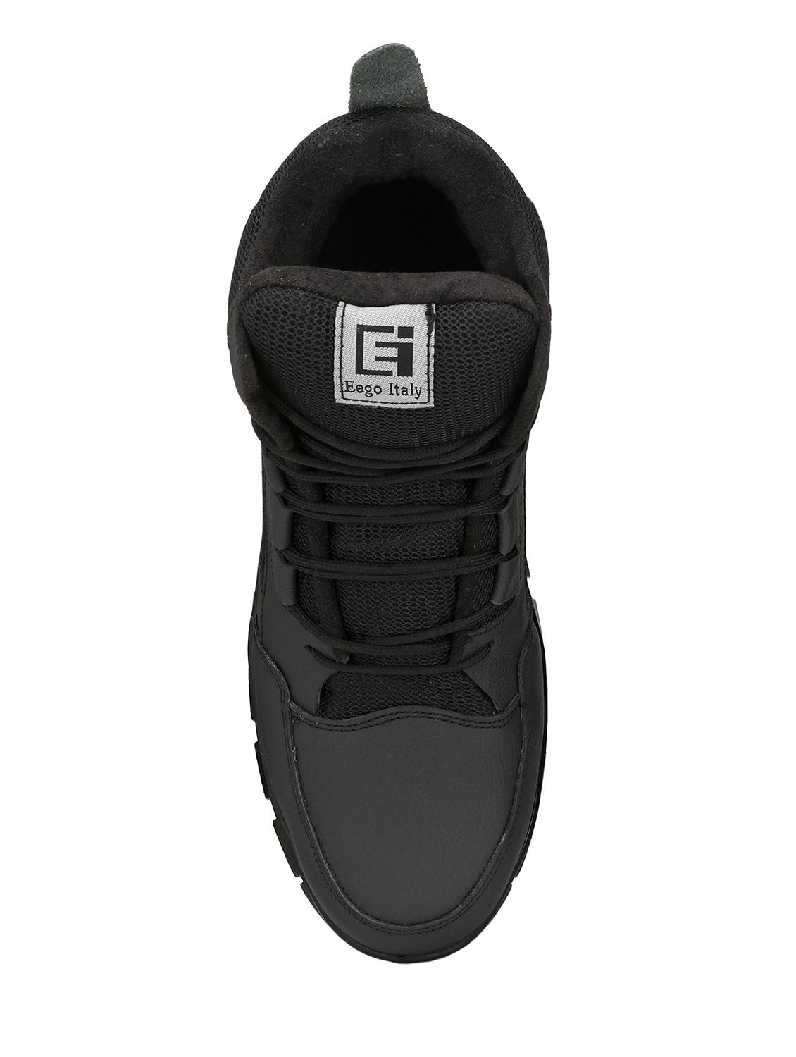black leather high ankle boots - 15709009 - Zoom Image - 4